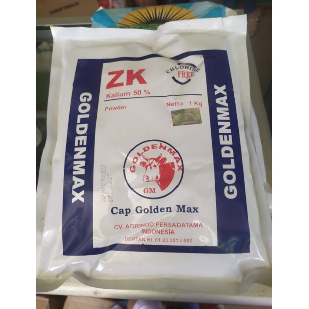 PUPUK ZK KALIUM 50% isi 1kg Merk GOLDEN MAX