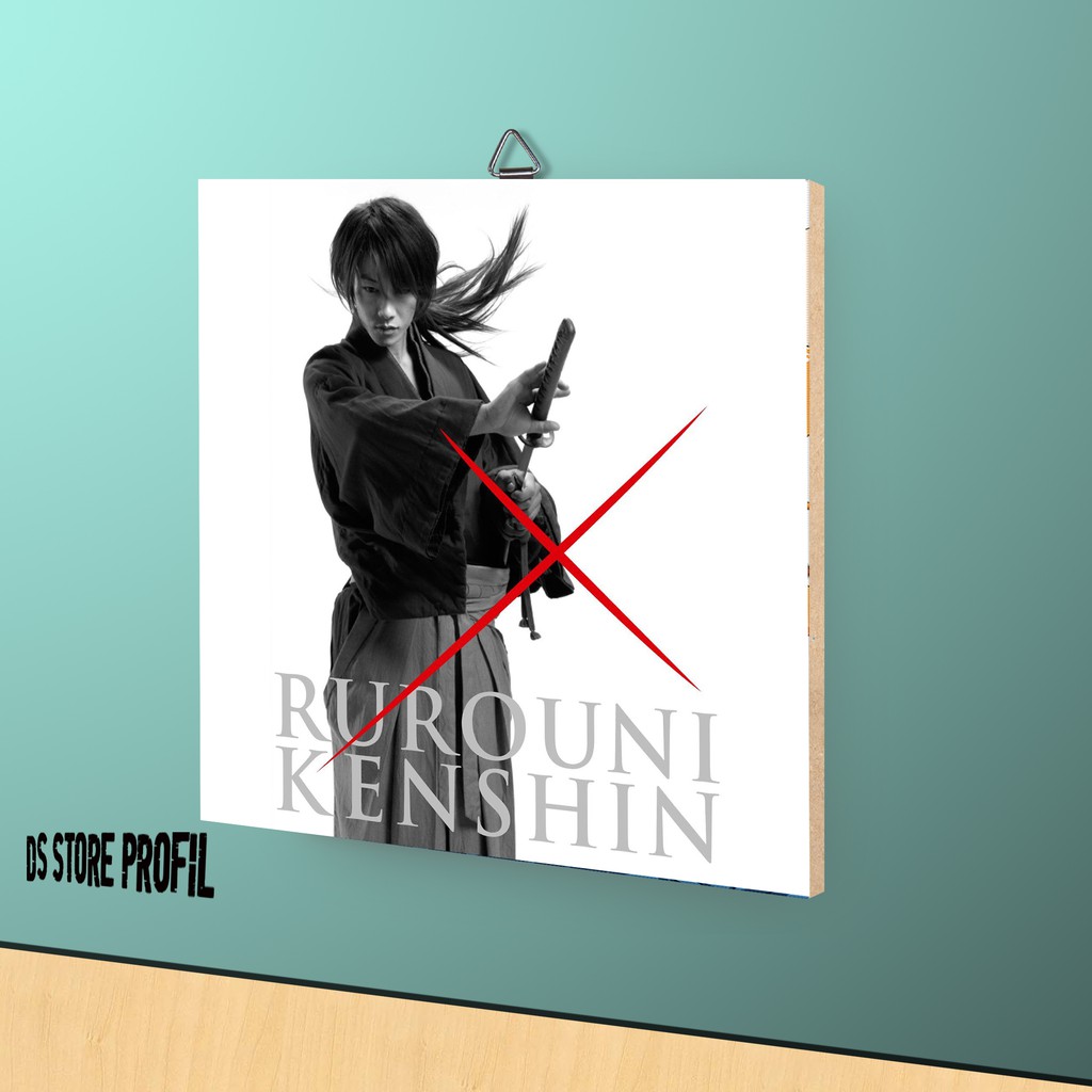 POSTER KAYU RUROUNI KENSHIN / HIASAN DINDING/DEKORASI RUMAH