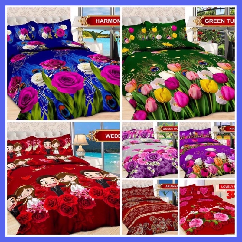(BISA COD) SPREI BONITA DISPERSE UK 180*200 CM
