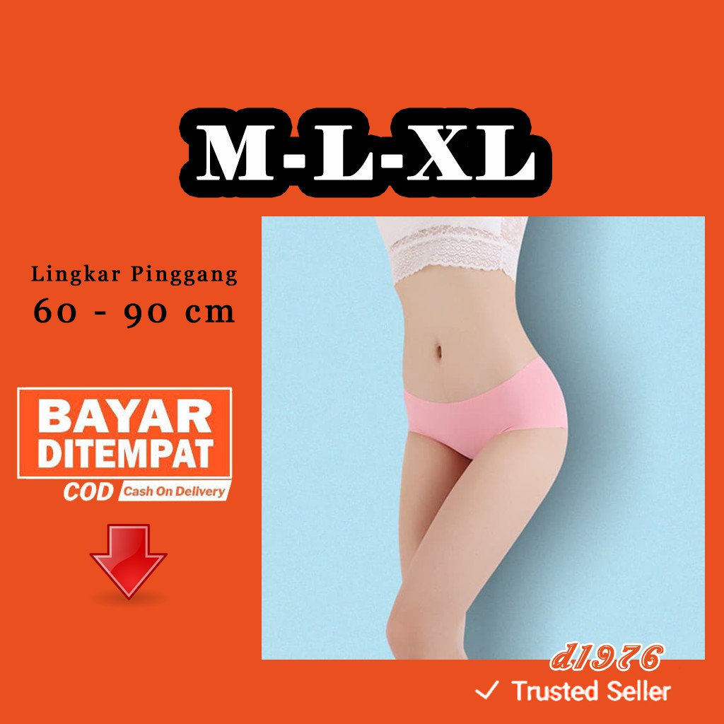 d1976 GString Hot Sexy Mommy Bahan Katun Elastis Celana Dalam Wanita Size M L XL CD Underwear H6