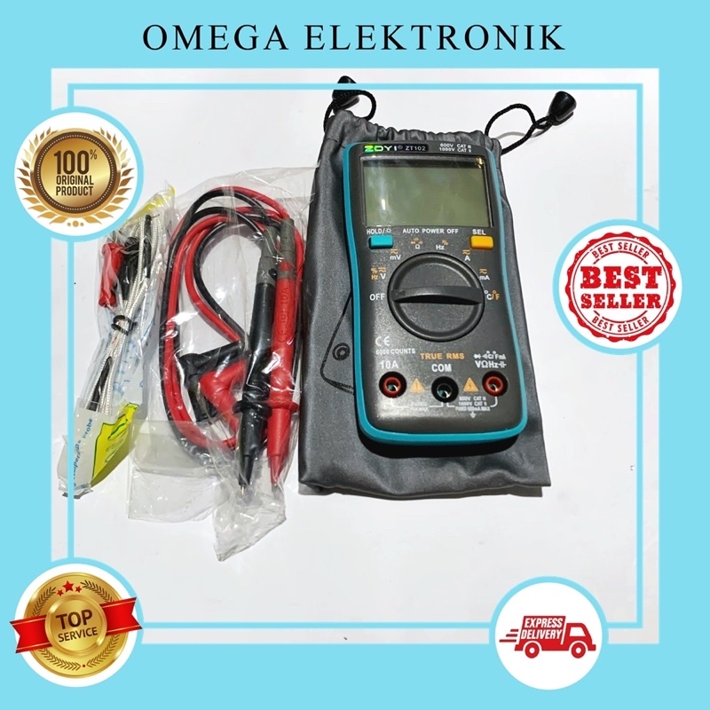 Multimeter Zoyi ZT 102 Digital Original/Avometer Zoyi ZT 102 Original