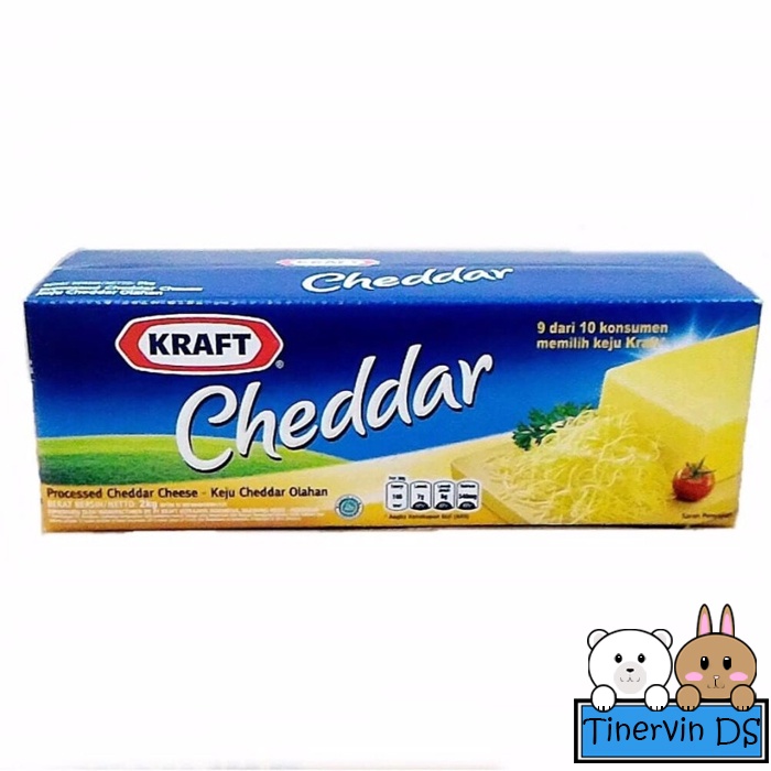 

Keju Kraft Cheedar - Kemasan Repack 500 gram