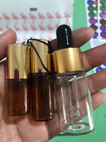 Botol Pipet Kaca Clear 10ml - Bottle Dropper Accessories Essential Oil