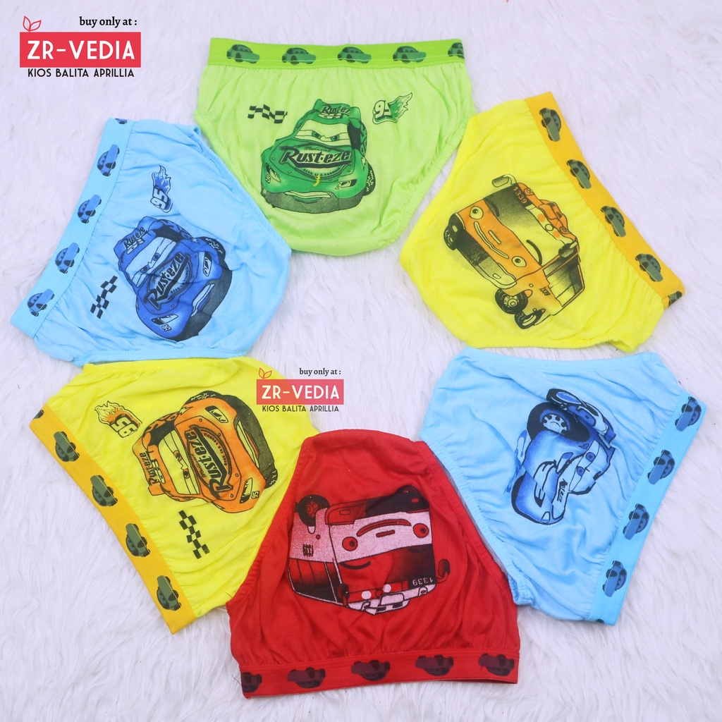 (SATUAN) Celana Dalam Anak Laki uk 1-6 Tahun / Underwear CD Pakaian Dalam Balita Cowok Polos Boxer Katun Murah