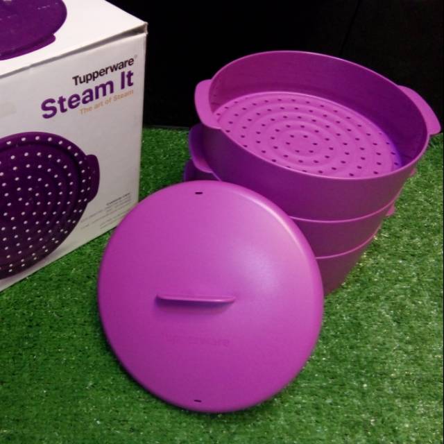 [Preloved Like NEW] ORIGINAL TUPPERWARE Steam It 3 Susun Warna Ungu