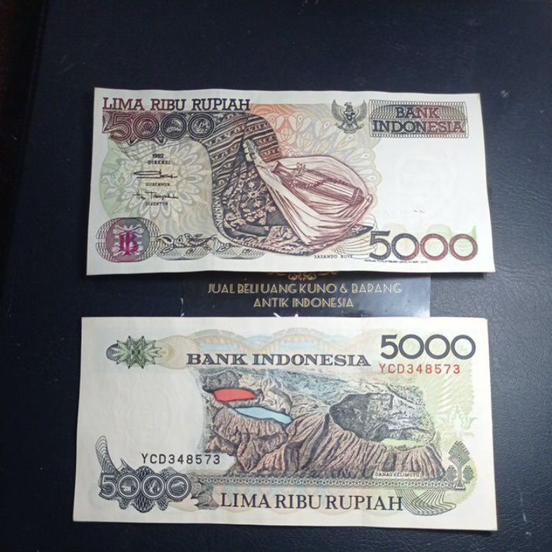 gress uang kuno 5 ribu sasando 1992