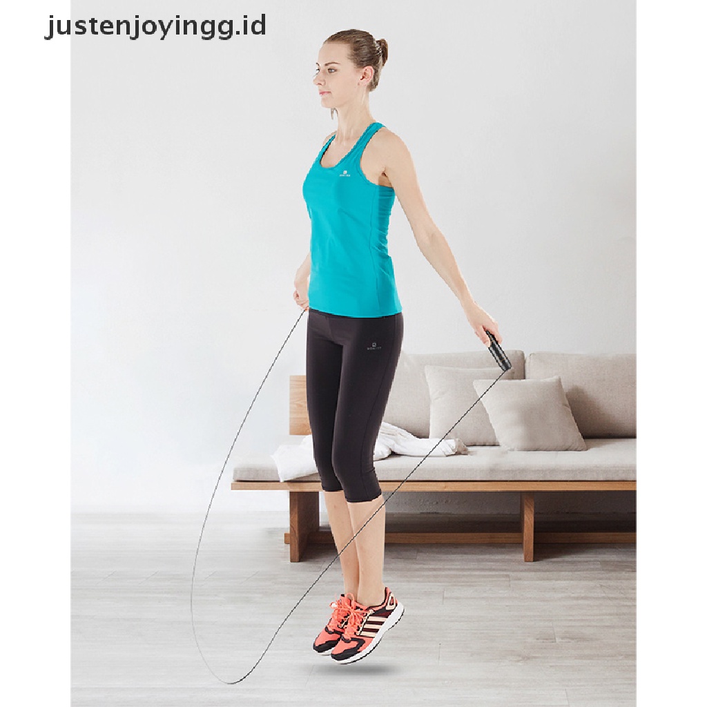 (justenjoyingg.id) 1pc Tali Skipping Digital Wireless Untuk Latihan Fitness