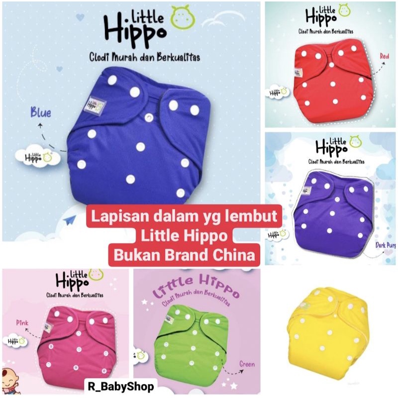 Clodi Little Hippo (INSERT DAN CLODI DIJUAL TERPISAH) / Popok Cuci Ulang / Pempers Cuci Ulang