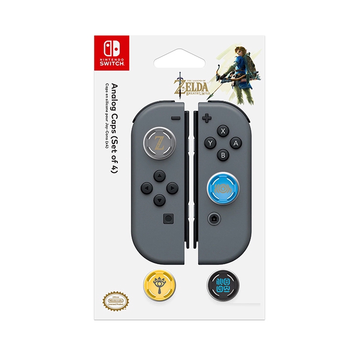 Nintendo Switch 4pcs Mario Zelda Pokemon Thumb Grips Set