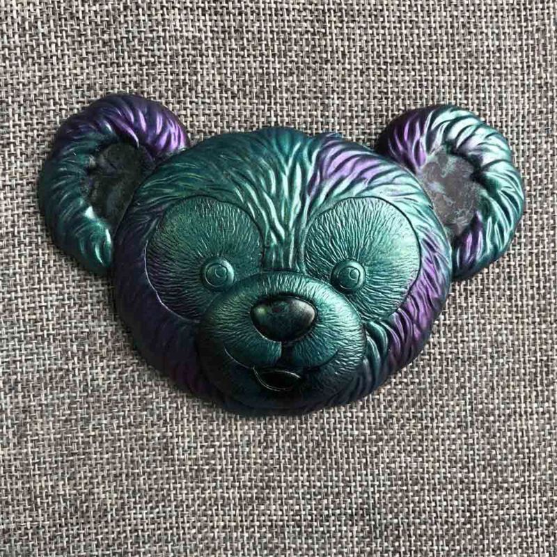 SIY  Cute Bear Keychain Pendant Mold Resin Casting Animals Mold Fondant Polymer Clay Gum Candy Paste Mold Jewelry Making Tool