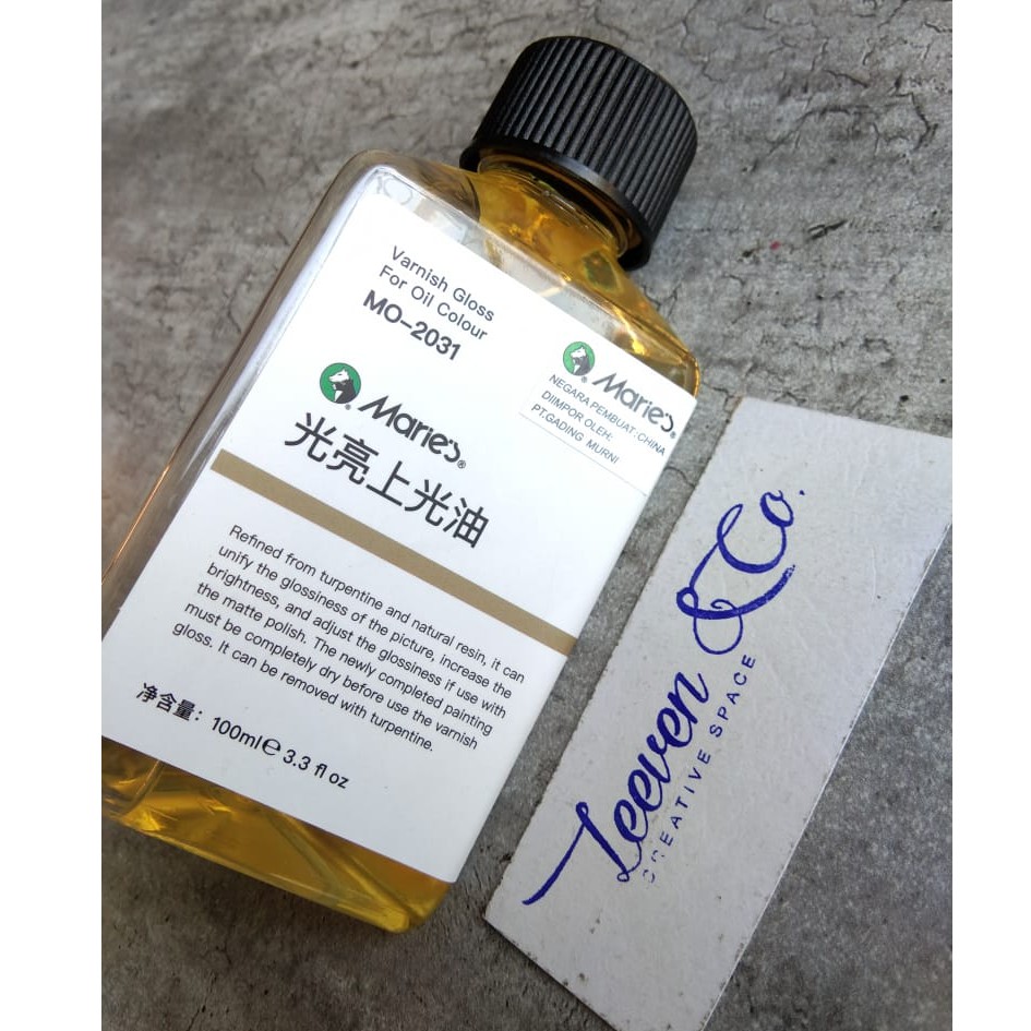 

MARIES GLOSSY VARNISH FOR OIL PAINTING 100ml