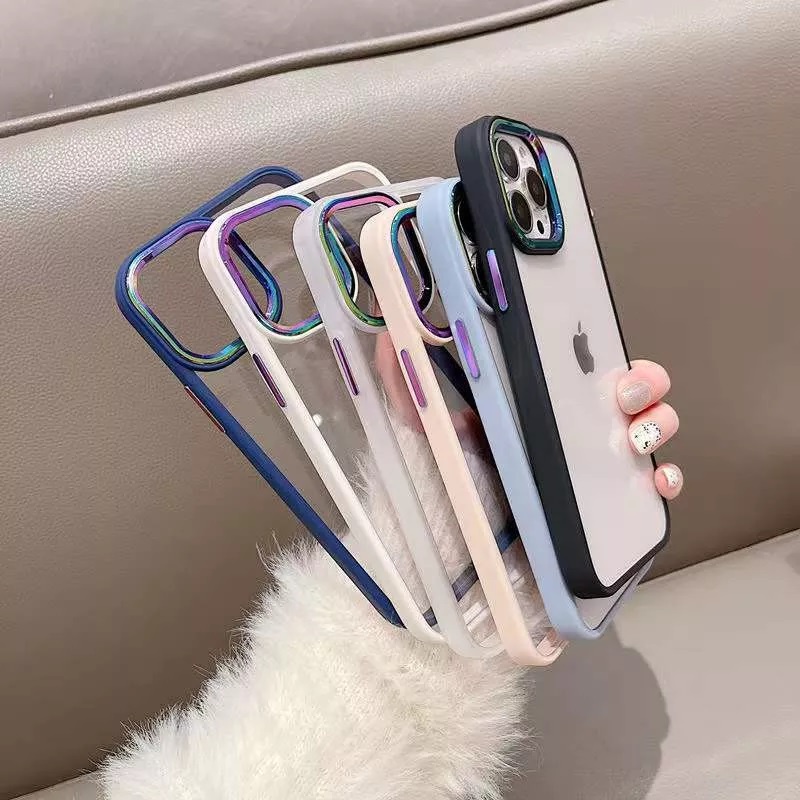 Crystal Case Luxury Camera Aurora Iphone For 11 Pro Max Xr X Xs Max Shini Glass Transparant