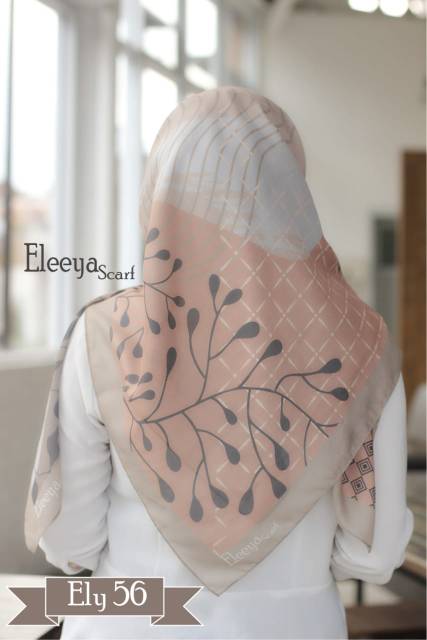 HIJAB SEGIEMPAT MOTIF ELY 56 II Eleeya Scarf