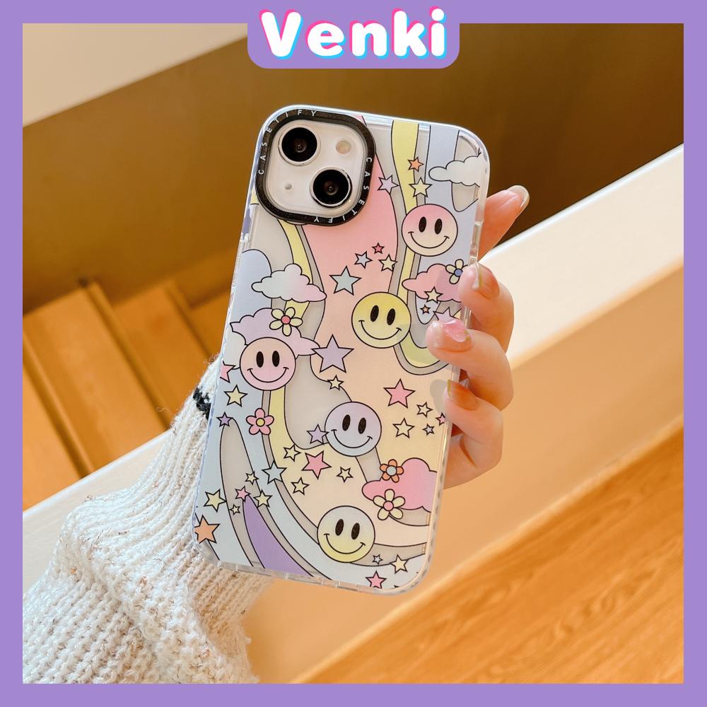 iPhone Case Silicone Soft Case Clear Case Thickened Shockproof Protection Camera Rainbow Smiley Compatible For iPhone 11 iPhone 13 Pro Max iPhone 12 Pro Max iPhone 7 Plus iPhone xr