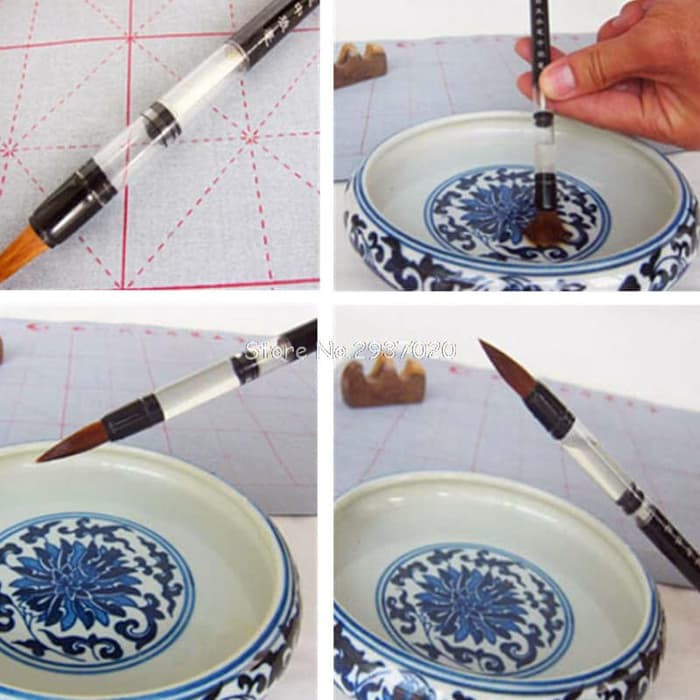 Chinese Calligraphy Adjustable Piston Water Brush Pen