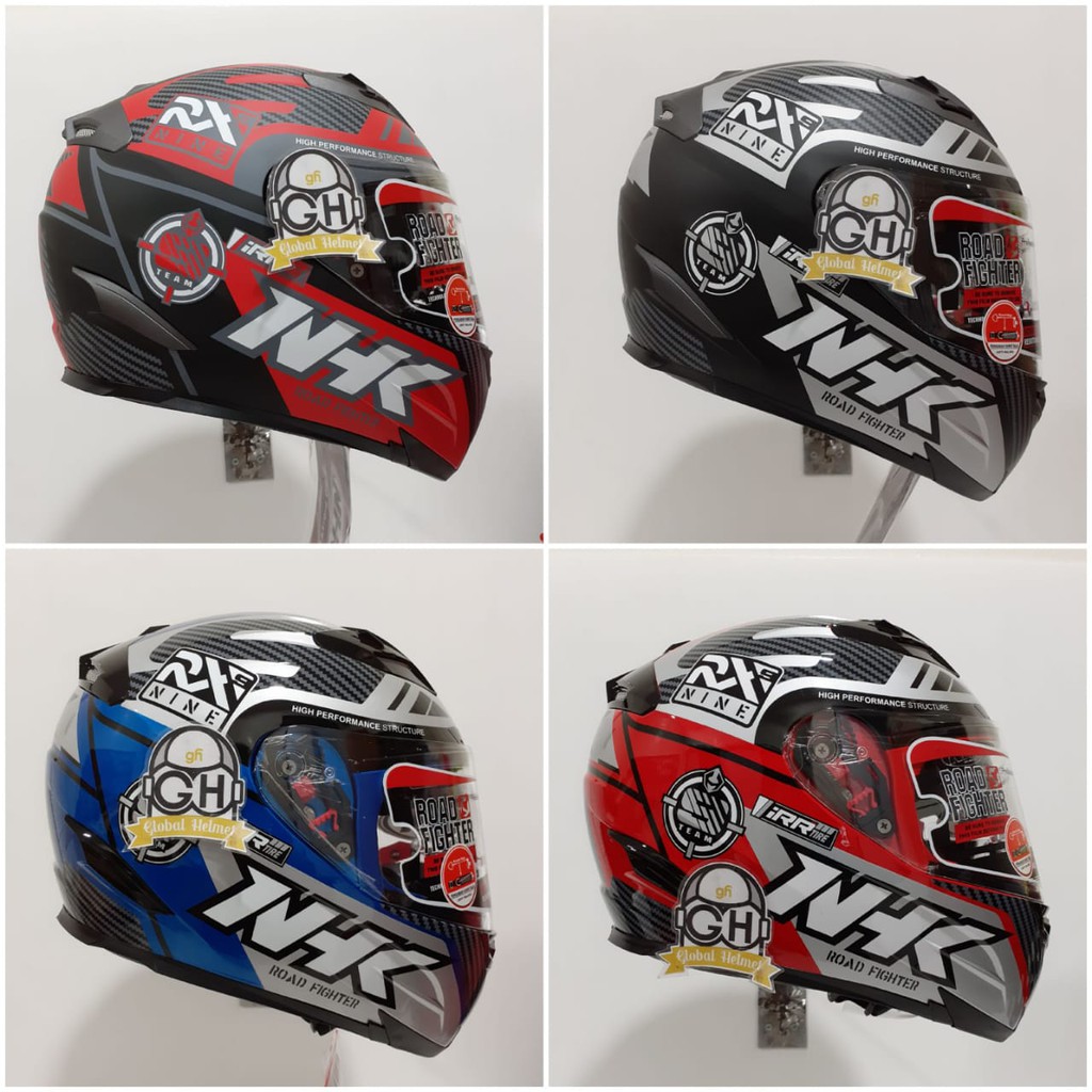 HELM NHK RX9 RACER X NHK RX-9 RACER X NHK RX NINE FLAT VISOR NHK FULLFACE