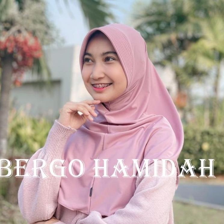 Keluaran Terbaru.. JILBAB INSTAN BERGO HAMIDAH SPANDEX JERSEY PREMIUM M | HIJAB SPORT