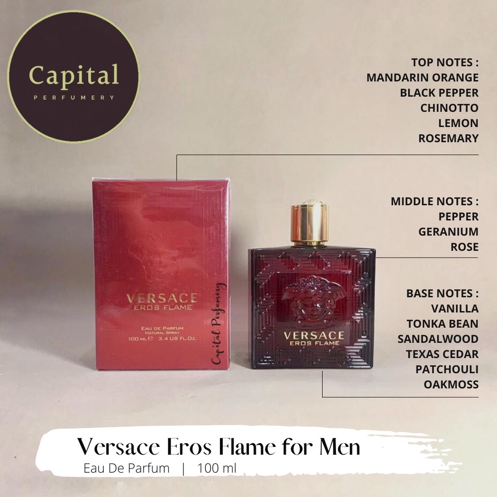 Jual Versace Eros Flame M edp 100ml Shopee Indonesia