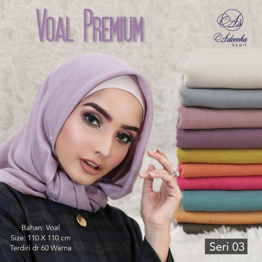 JILBAB SEGIEMPAT BASIC VOAL PREMIUM by ADEEVHA