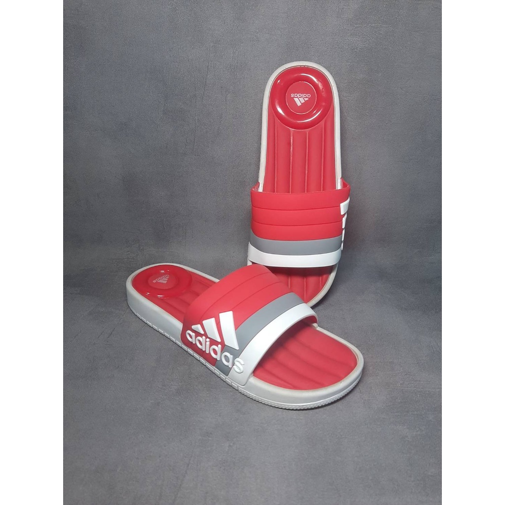 SANDAL ADIDAS PRIA FULL KARET LENTUR 100% IMPORT GRADE ORIGINAL/SENDAL SPORT COWOK TIDAK LICIN