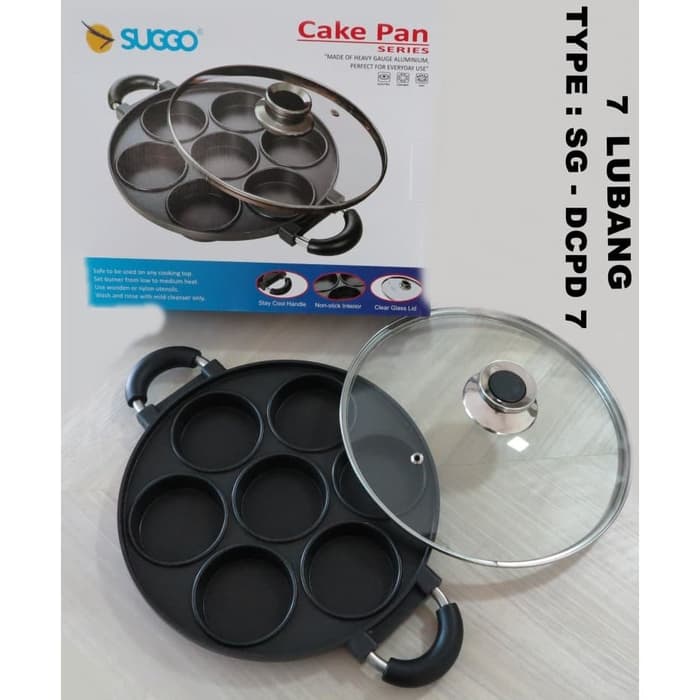 BISA COD] CAKE PAN SUGGO / CAKE PAN SUGGO 7 LUBANG dan 8 LUBANG / CETAKAN KUE 7 LUBANG / CETAKAN KUE 8 LUBANG