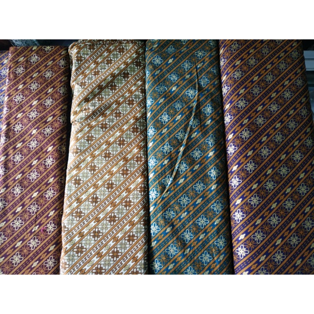 Bahan kain batik prada meteran