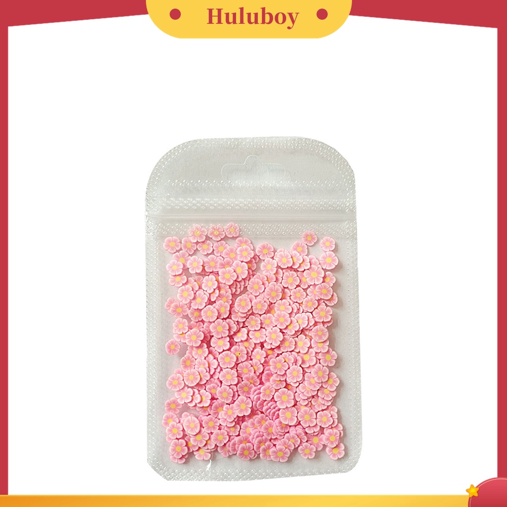 Huluboy Huluboy♡ 10g Sequin Glitter Polymer Bentuk Bunga Ultra Tipis Untuk Nail Art