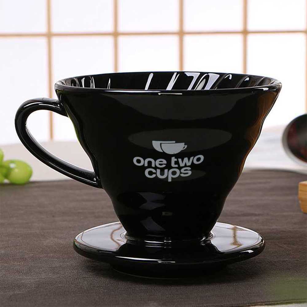 TD-AI One Two Cups Filter Penyaring Kopi V60 Glass Filter Dripper ZM00639