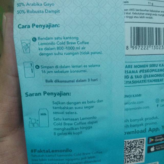 Lemonilo Cold Brew Coffee Shopee Indonesia