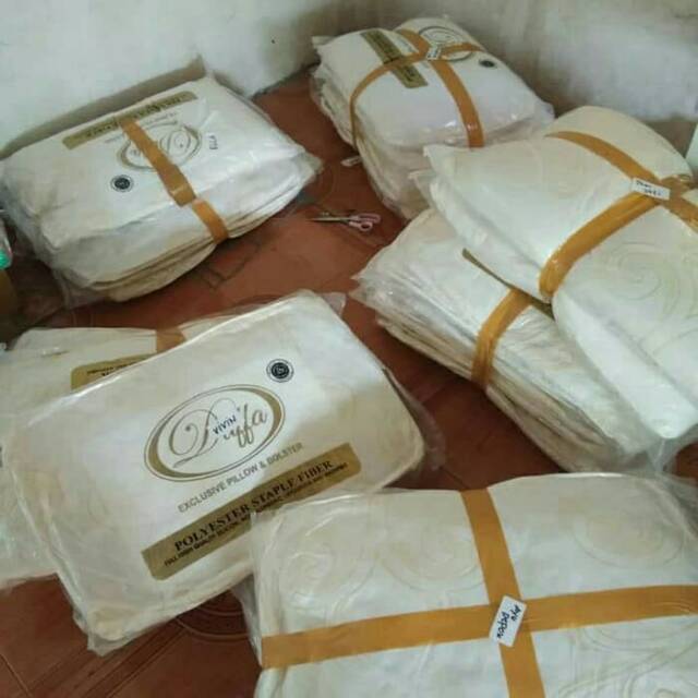 BANTAL GULING KNITTING JUMBO STANDAR HOTEL ORIGINAL DAFFA - ASLI SILIKON TERBAIK