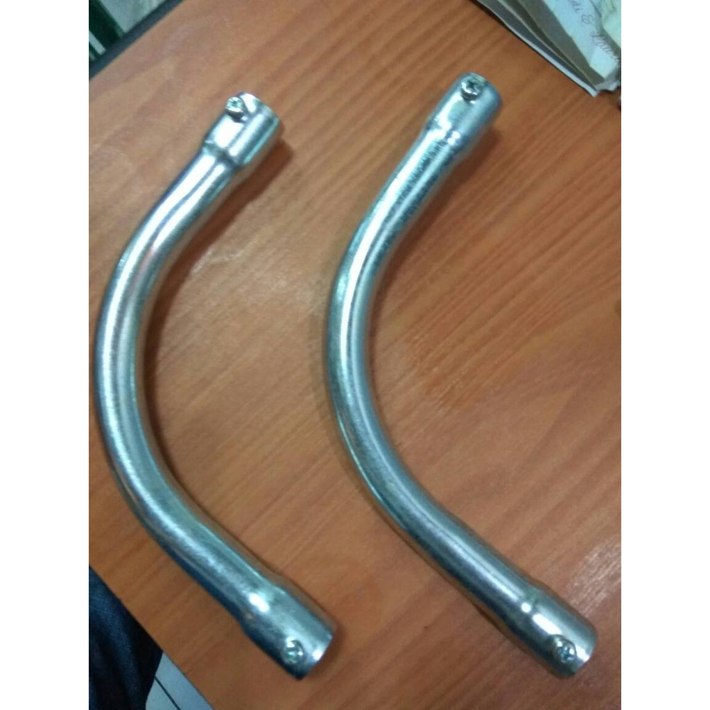 Elbow Pipa conduit tanpa drat Galvanis