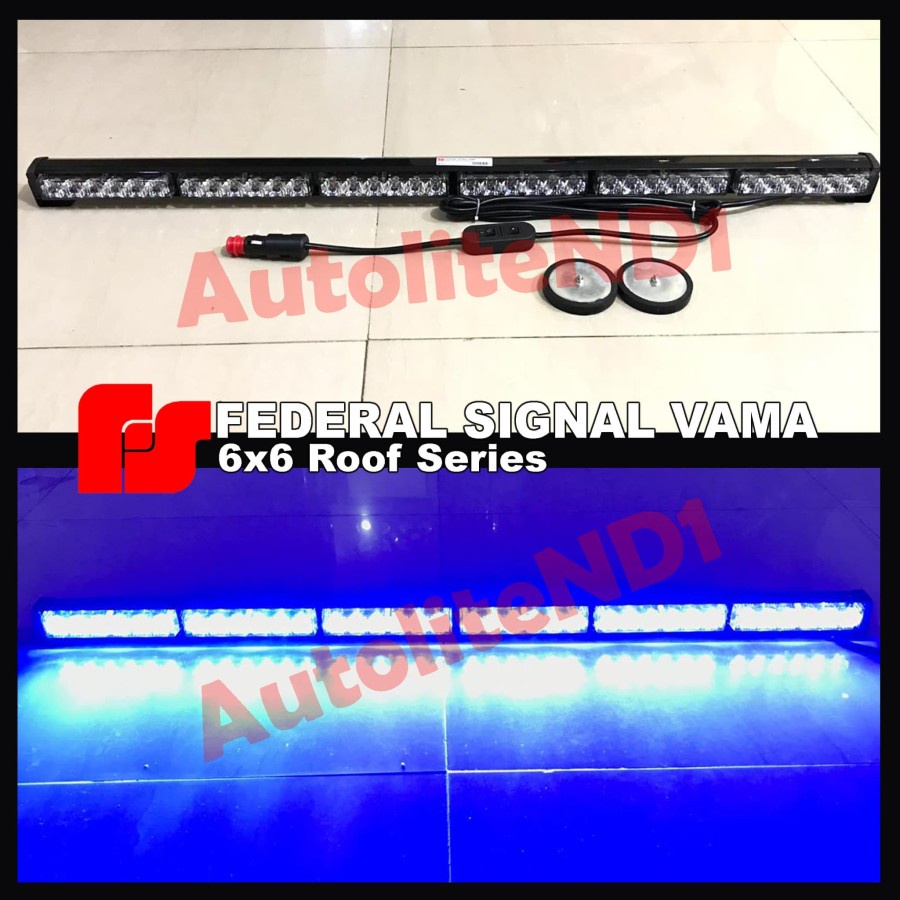 Led ROOF TOP Atap magnet 6 BAR X 6 TITIK FedSig By ADN