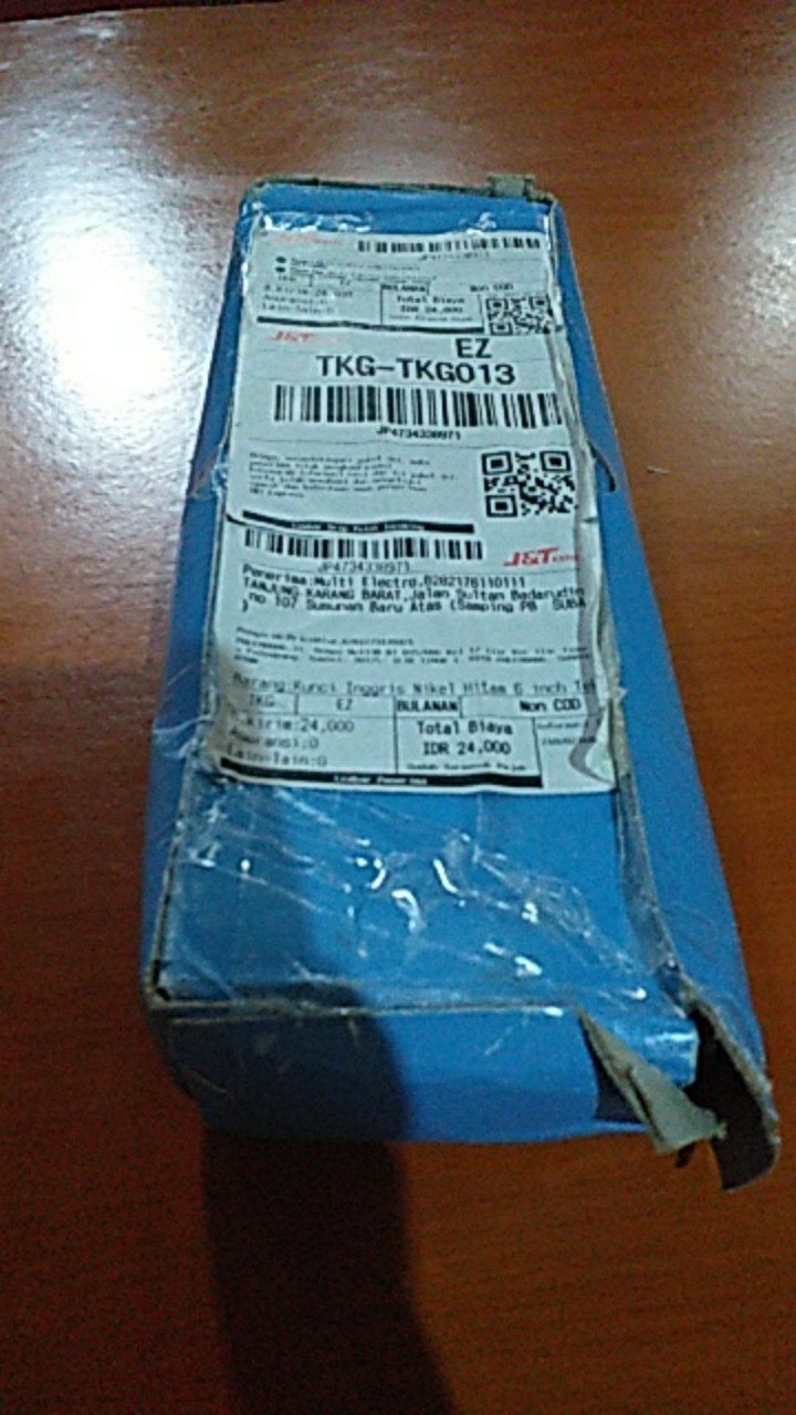 Kunci Inggris Nikel Hitam 6 Inch Tekiro Adjustable Wrench Black Nickle