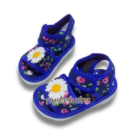 Sandal Bayi Citcit Model Selop Gunung Motif Bunga Terbaru