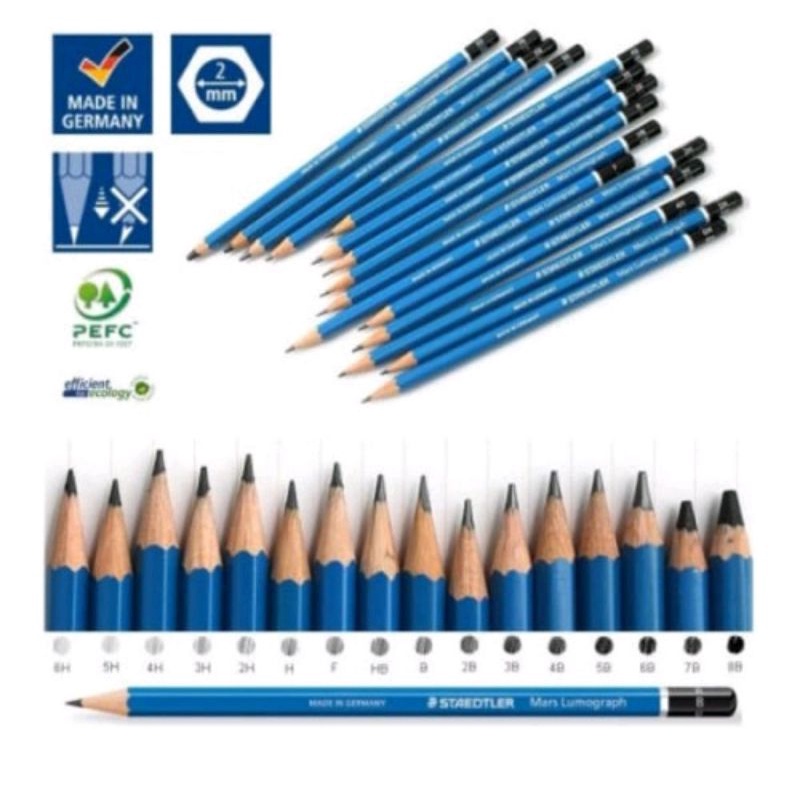 

Pensil Staedler Mars Lumograph Pencil ORI...