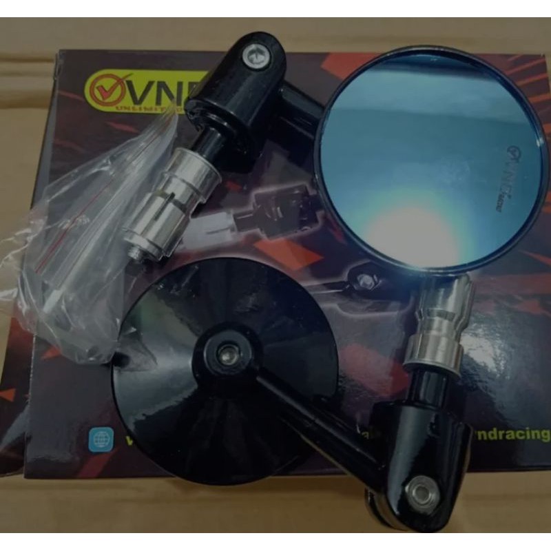 Spion Jalu Lipat Bar End Nmax Aerox PCX Vario Xmax Vespa Kaca Biru - MF Variasi Motor