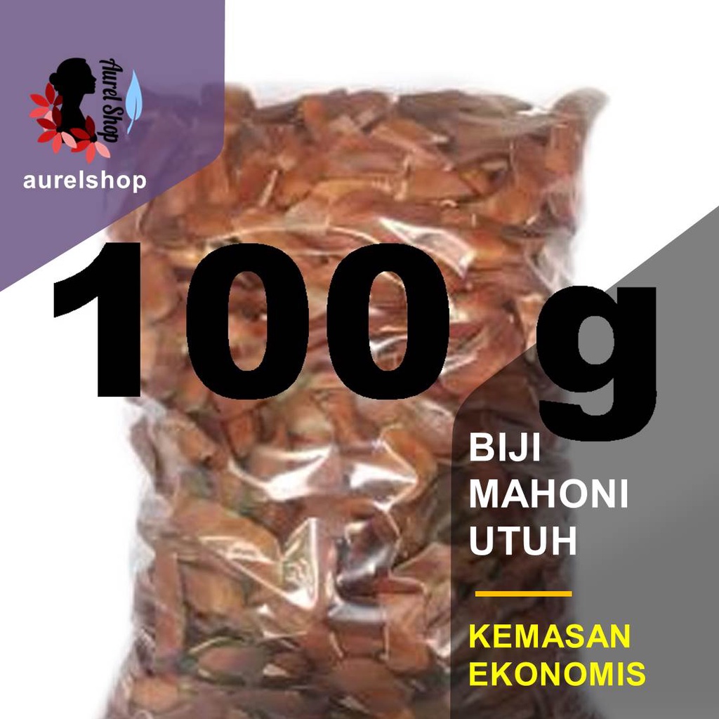 

100 gram Biji Mahoni Utuh