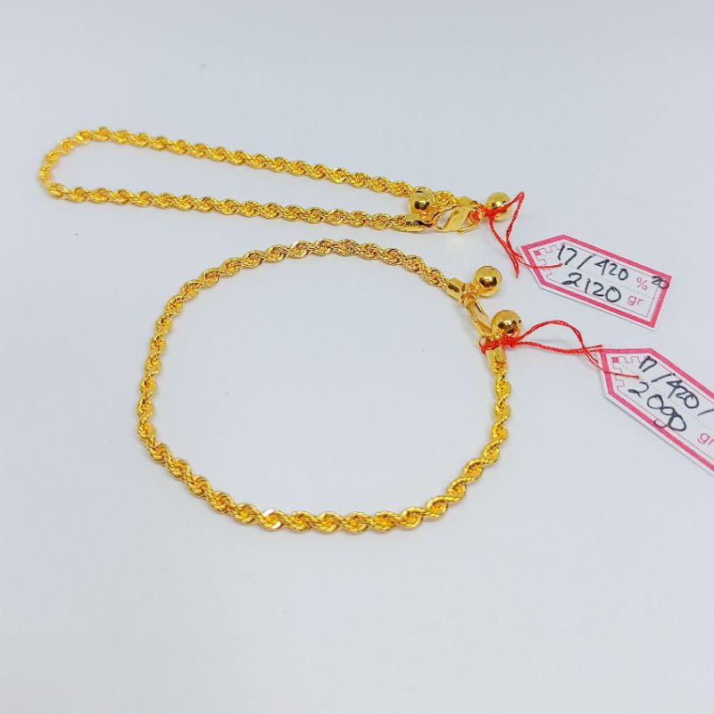 Gelang tangan tambang korea 420%/9k