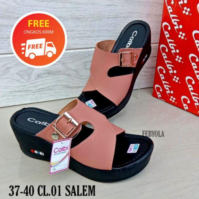 Sandal Wanita Calbi Model2022 Sandal Wedges Selop Cewek KekinianCOD –ATF.27Ma22ᵟ