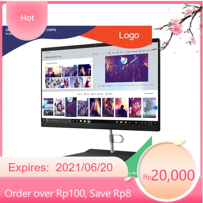 LENOVO PC ALL IN ONE V30a 24IIL i3-1005G1 8GB 1TB Win10 23.8"