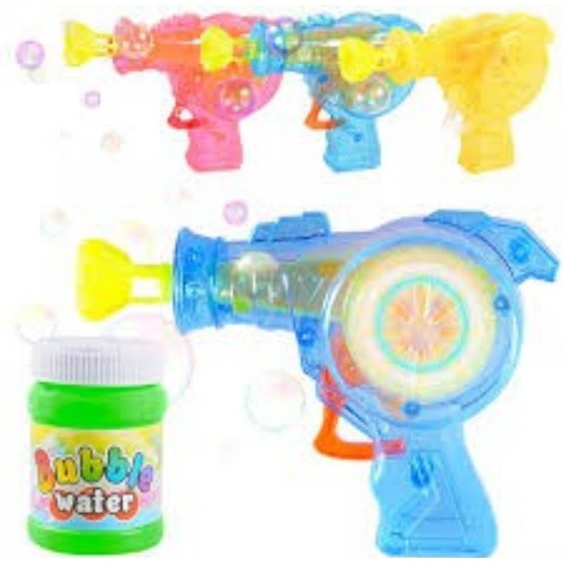 Aflaha Bubble - Bubble Gun Dan Refil Gelembung Sabun Electrik Manual /Tembakan Pistol Air
