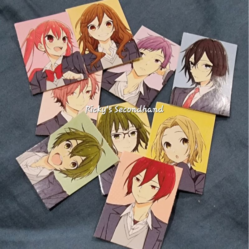 

9pcs Horimiya Stiker Waterproof Anti Air hori miyamura stickers kotak anime