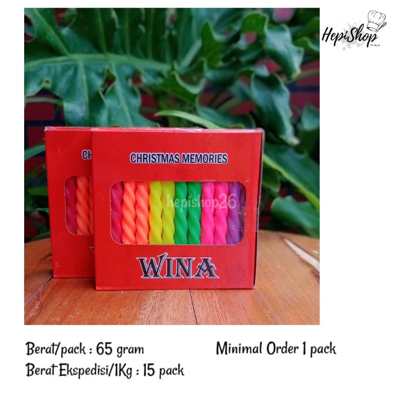 Jual Lilin Ulangtahun Warna Warni Lilin Ulir Lilir Spiral Lilin Wina Warna Shopee Indonesia