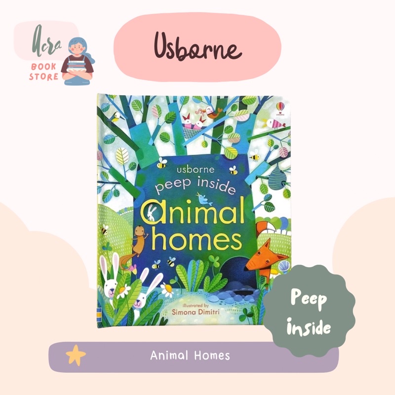 USBORNE PEEP INSIDE ANIMAL HOMES