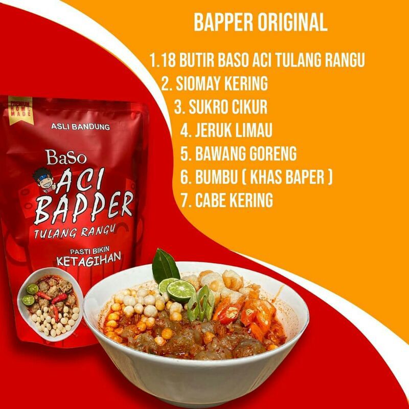 Jual Bakso Aci Bapper Tulang Rangu Shopee Indonesia