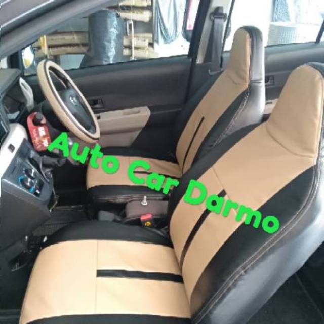  Cover  jok  mobil  calya  sigra semi kulit oscar bahan bagus 