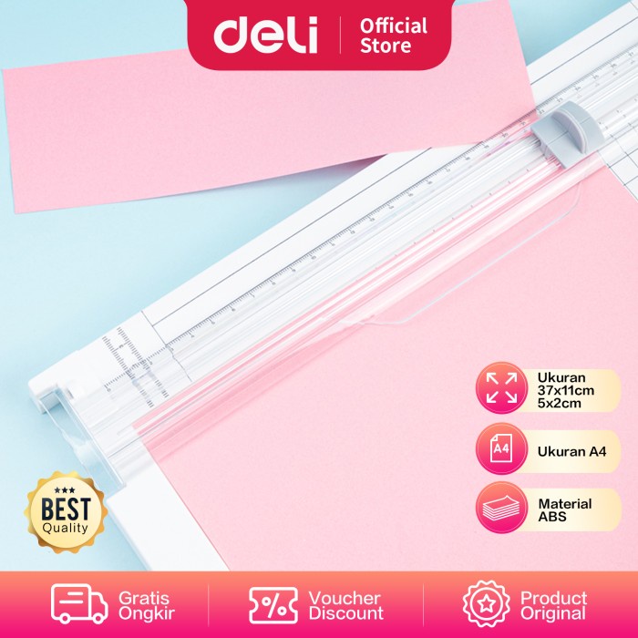 

CODE549 Deli Small Paper Trimmer Portable/ Pemotong Kertas Kecil A4 A5 14251