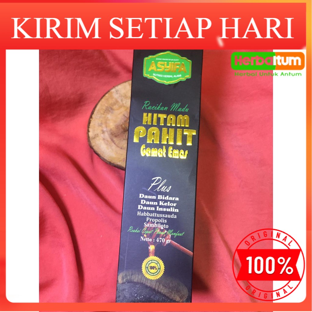 

[ORIGINAL] Madu Hitam Asli I MADU HITAM PAHIT GAMAT EMAS ASYIFA 470 GR