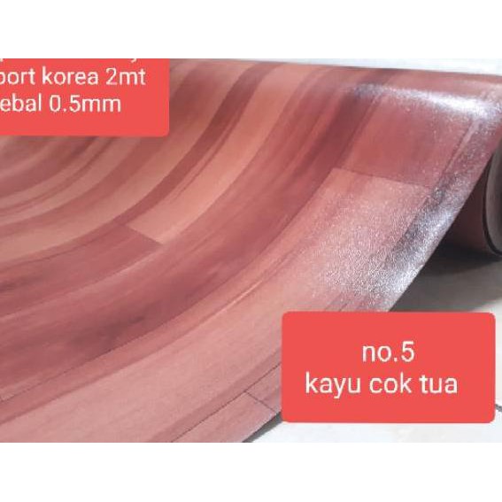 >SALE< PERLAK LANTAI KARPET LANTAI VINYL PLASTIK TEBAL IMPORT KOREA  LEBAR 2meter Tebal 0.5mm - Read