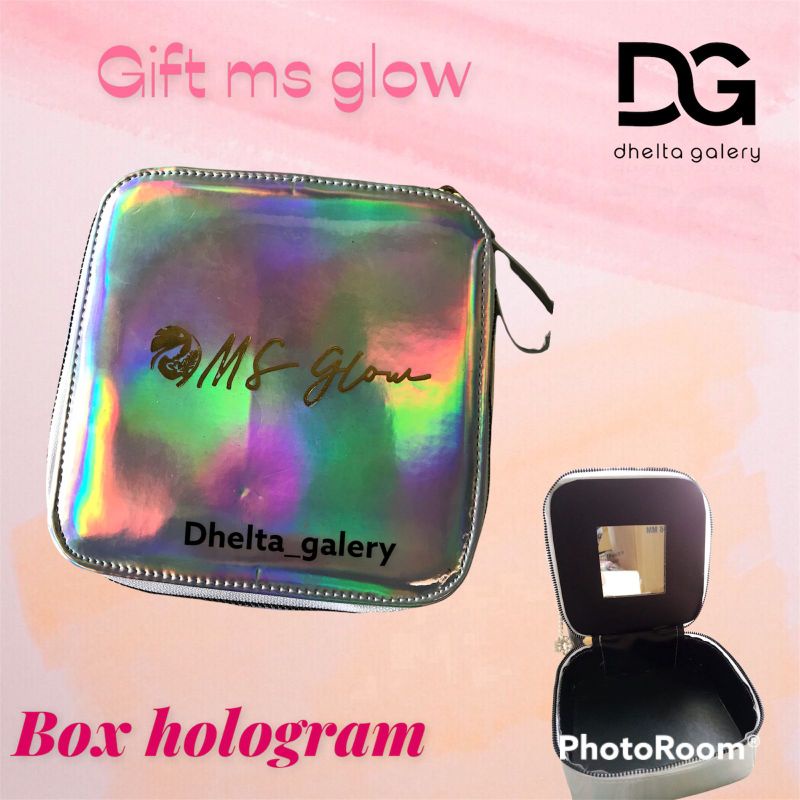 BOX MS GLOW / TAS MAKE UP MS GLOW HOLOGRAM